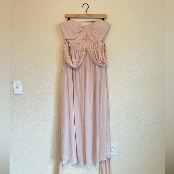 [Birdy Grey] Grace Convertible Maxi Dress Gown Blush Pink Size Extra Extra Large - Picture 3 of 12
